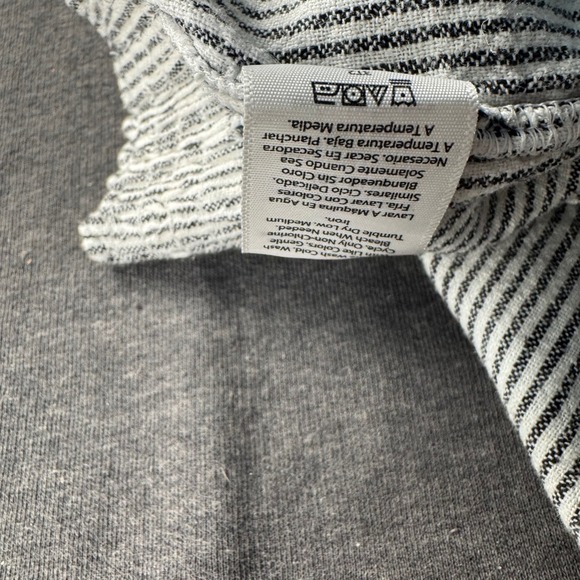 Time and Tru Womens Medium Striped Wide Leg Linen Blend Pants Black White M 8-10 - Picture 7 of 10